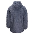 Miniatyrbild 2 av 4: Ribbon Unisex Vuxen Sherpa Vändbar Oversize Hoodie En Storlek Grey One Size