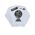 Miniatyrbild 1 av 3: Star Wars Darth Vader byst sweatshirt för män M vit White M