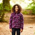 Miniatyrbild 3 av 4: Craghoppers Childrens/Kids Shenden Floral Half Zip Fleece Top 1 Blackcurrant 13 Years