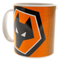 Miniatyrbild 1 av 3: Wolverhampton Wanderers FC Halvtons Mugg One Size Vit/Gul/ White/Yellow/Black One Size