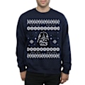 Miniatyrbild 3 av 5: Star Wars Herr Jul Darth Vader Fair Isle Sweatshirt XXL N Navy Blue XXL