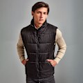 Miniatyrbild 3 av 4: 2786 Herr Plain Bodywarmer / Gilet Jacka XL Svart Black XL
