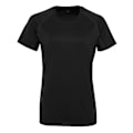 Miniatyrbild 1 av 3: Tri Dri Dam/Kvinnor Panelad Crew Neck T-Shirt M Svart Black M