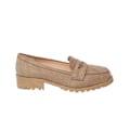 Miniatyrbild 2 av 3: Dorothy Perkins Damskor/Kvinnors Leoni Bred Penny Loafers 9 UK Taupe Taupe 9 UK