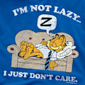 Miniatyrbild 4 av 5: Garfield Herr Not Lazy T-Shirt L Kungsblå Royal Blue L