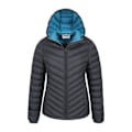 Miniatyrbild 5 av 6: Mountain Warehouse Dam/Damer Seasons Vadderad Jacka 4 UK Bla Black 4 UK