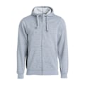 Miniatyrbild 1 av 4: Clique Herr Basic Full Zip Hoodie 4XL Grå Melange Grey Melange 4XL