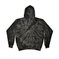 Miniatyrbild 1 av 3: Colortone Unisex Regnbåge Tie Dye Pullover Hoodie L Svart/Vit Black/White L