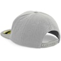 Miniatyrbild 2 av 3: Beechfield Unisex Original Flat Peak Snapback Cap One Size Grå Grey/ Grey One Size