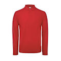 Miniatyrbild 1 av 2: B&C ID.001 Herr Långärmad Polo 2XL Crimson Crimson 2XL