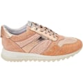 Miniatyrbild 3 av 6: Geox Dam/Kvinnor Tabelya Läder Sneakers 3 UK Persika Peach 3 UK