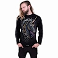 Miniatyrbild 3 av 3: Spiral Direct Unisex Celtic Unicorn Långärmad T-shirt för vuxna Black L