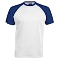Miniatyrbild 1 av 2: Kariban Herr Kortärmad Baseball T-shirt S Vit/Royal White/Royal S