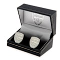 Miniatyrbild 2 av 2: Arsenal FC Silver Plated Crest Manschettknappar One Size Silver Silver One Size