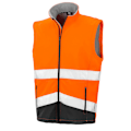 Miniatyrbild 1 av 3: SAFE-GUARD by Result Unisex Vuxen Softshell Tryckbar Väst 4XL Fluorescent Orange/Black 4XL