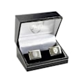 Miniatyrbild 2 av 2: Arsenal FC Boxed Stainless Steel Manschettknappar One Size Silver Silver One Size