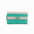 Miniatyrbild 1 av 4: Eastern Counties Läder Dam/Dam Madison Randig Läder Turquoise/Ivory One Size