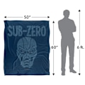 Miniatyrbild 5 av 6: Mortal Kombat Huvud Sub-Zero Filt One Size Flerfärgad Multicoloured One Size