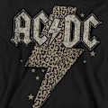 Miniatyrbild 3 av 5: AC/DC Unisex Vuxen Leopardtryck Blixt Tröja M Svart Black M