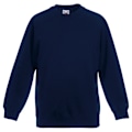 Miniatyrbild 1 av 2: Fruit Of The Loom Barnkläder Unisex Raglanärm Sweatshirt 3-4 Deep Navy 3-4