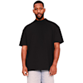 Miniatyrbild 1 av 3: Casual Classics Herr Ringspun Bomull Förlängd Halsringning Lång Överdimensionerad T-shirt Black M