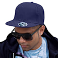 Miniatyrbild 3 av 3: Result Headwear Bronx Original Flat Peak Snapback Cap One Size Navy One Size