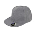 Miniatyrbild 1 av 2: Result Unisex Core Bronx Original Flat Peak Snapback Enfärgad Heather Grey One Size