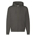 Miniatyrbild 1 av 3: Fruit of the Loom Unisex Vuxen Premium Full Zip Hoodie 4XL Char Charcoal 4XL