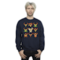 Miniatyrbild 3 av 5: Disney Herr Lilo & Stitch Halloween Kostymer Sweatshirt XL Marinblå Navy Blue XL