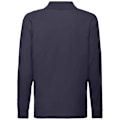 Miniatyrbild 2 av 3: Fruit Of The Loom Barn/Barnkläder Långärmad Pique Poloskjorta 3 Deep Navy 3-4 Years