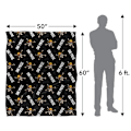 Miniatyrbild 5 av 6: One Piece Jolly Roger Filt med Upprepat Tryck One Size Flerfärgad Multicoloured One Size