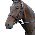 Miniatyrbild 2 av 2: Hy Läder Haklapp Martingal Cob Svart Black Cob