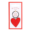 Miniatyrbild 3 av 3: Something Different You Are Loved Hjärta Nyckelring One Size Röd Red One Size
