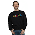 Miniatyrbild 2 av 3: Disney Herr Donald Duck Letters Sweatshirt XL Svart Black XL