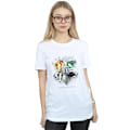 Miniatyrbild 2 av 5: Harry Potter Dam/Kvinnor Hogwarts Målad Crest Bomull Pojkvän White XL