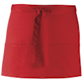Miniatyrbild 1 av 2: Premier Dam/Kvinnors Färger 3 Fickor Förkläde / Arbetskläder (Paket med 2) Red One Size