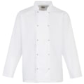 Miniatyrbild 1 av 3: Premier Studded Front Långärmad Kockjacka / Kockkläder S Wh White S
