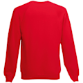 Miniatyrbild 2 av 2: Fruit Of The Loom Barnkläder Unisex Raglanärm Sweatshirt 5-6 Red 5-6