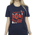 Miniatyrbild 3 av 4: Willy Wonka Dam/Damer Verruca Salt I Want It Now Bomull Pojkvän T-shirt Navy Blue XL