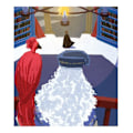 Miniatyrbild 2 av 2: Harry Potter Looking Forward Dumbeldore & Fawkes Print 40cm x 3 Multicoloured 40cm x 30cm