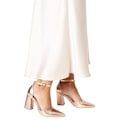 Miniatyrbild 3 av 3: Dorothy Perkins Dam/Kvinnor Blanche Spetsiga Ankelrem Höga Rose Gold 7 UK