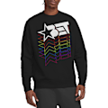 Miniatyrbild 5 av 5: BET Unisex Vuxen Cascading Rainbow Logo Sweatshirt XXL Svart Black XXL