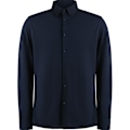 Miniatyrbild 1 av 3: Kustom Kit Herr Superwash 60°C Skräddarsydd Långärmad Skjorta XL N Navy XL