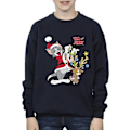 Miniatyrbild 3 av 4: Tom & Jerry Pojkar Jul Ren Sweatshirt 12-13 År Marinblå Navy Blue 12-13 Years