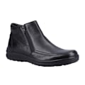 Miniatyrbild 1 av 4: Fleet & Foster Herr Targhee Läder Ankel Boots 7 UK Svart Black 7 UK