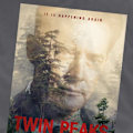 Miniatyrbild 4 av 5: Twin Peaks Herr Dale Cooper Poster T-Shirt S Gråmelerad Charcoal S