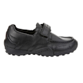 Miniatyrbild 2 av 4: Geox Pojkar Snake Loafer Lackläder Mockasin Skolskor 1 U Black 1 UK