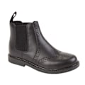 Miniatyrbild 1 av 2: Roamers Pojkar Läder Ankel Boots 5 UK Svart Black 5 UK