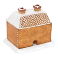 Miniatyrbild 2 av 4: Something Different Pepparkakshus Rökelsekonhållare En Storlek Brown/White One Size