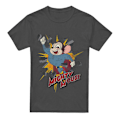 Miniatyrbild 1 av 5: Mighty Mouse Unisex Vuxen Break Through T-Shirt L Kolgrå Charcoal L